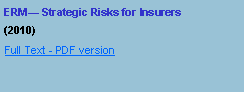 Text Box: ERM Strategic Risks for Insurers(2010)#Full Text - PDF version
